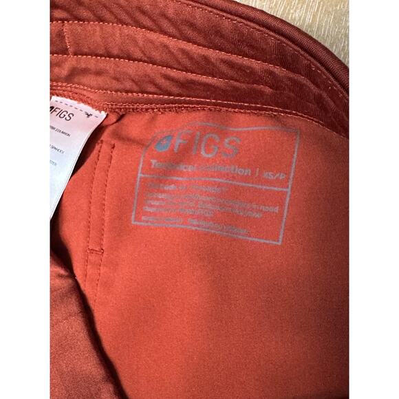 Figs Zamora Jogger Scrub Pants AUBURN XS Petite - Picture 3 of 5